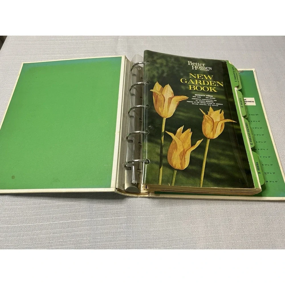 Vintage 1969 Better Homes and Gardens New Garden‎ Book ~ 5-Ring Binder MCM Style